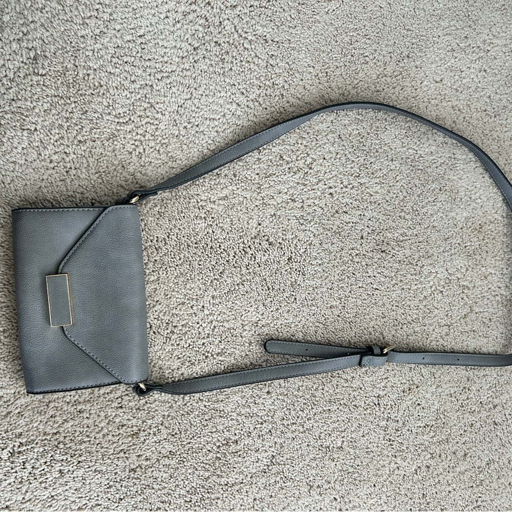 Charming Charlie Gray Crossbody Clutch